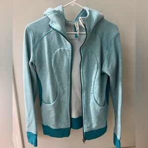 Lululemon Aqua Blue Scuba Hoodie Size 6